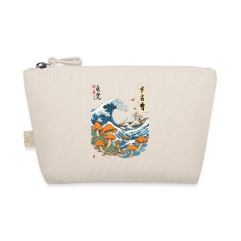 Vague japonaise Vintage champignons Ukiyo-E Design - Trousse biologique - nature - Devant