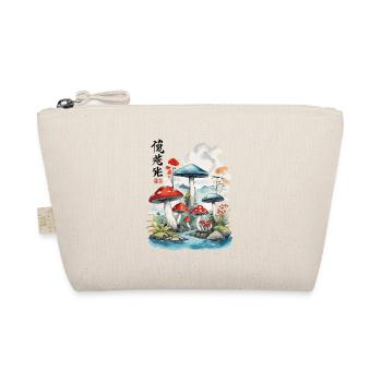 Magische Pilze Ukiyo-E Vintage Design - Bio-Täschchen - Natur - Vorne