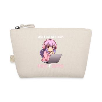 Kawaii Girl Anime Manga Fille Chat - Trousse biologique - nature - Devant