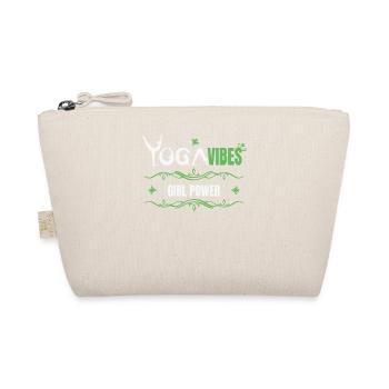 Yoga Vibes - Girl Power - cute women yoga design - Organic Pouch - nature - Front