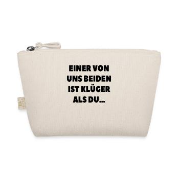 Kluger Spruch Duo - Bio-Täschchen - Natur - Vorne