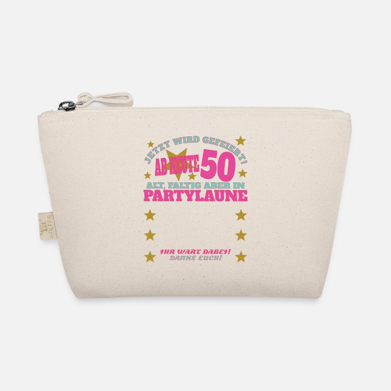 50. Geburtstag Frau & Mann Gästebuch Bio-Täschchen