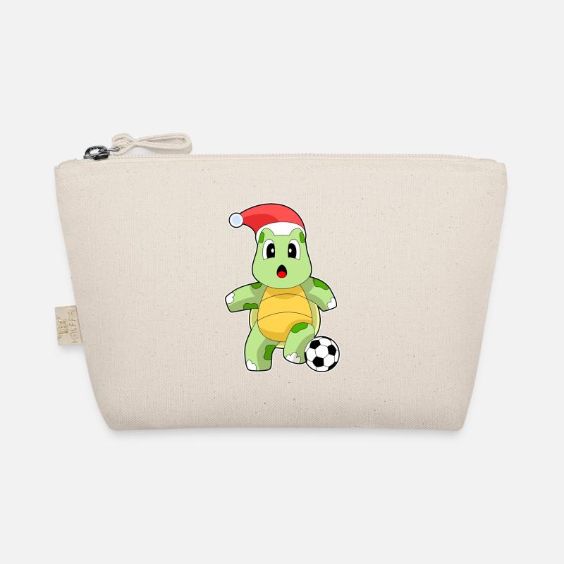 Turtle Christmas Soccer Organic Pouch