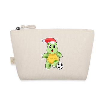 Turtle Christmas Soccer - Organic Pouch - nature - Front