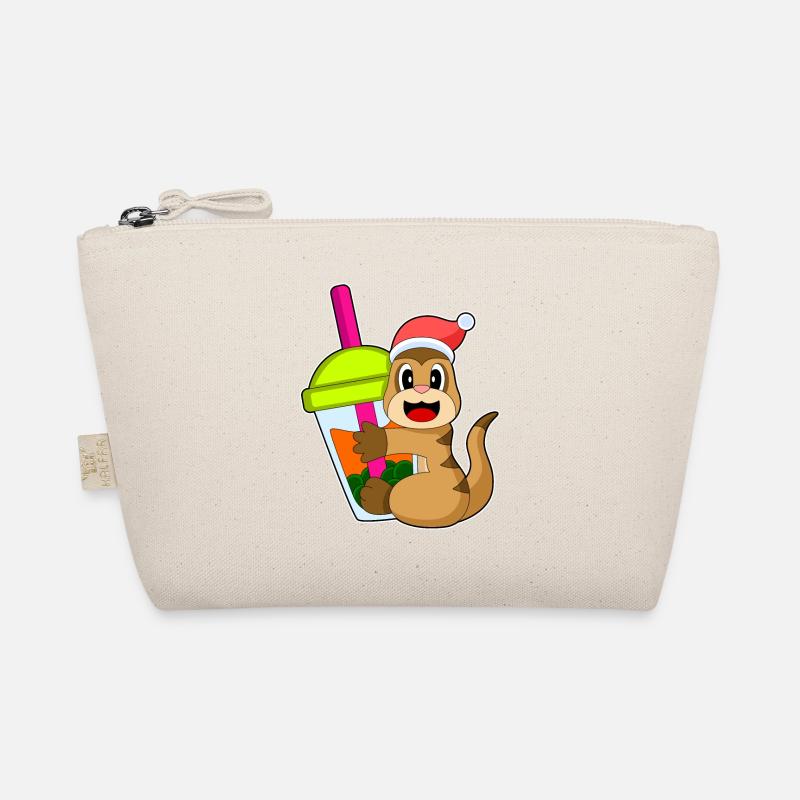 Erdmännchen Weihnachten Bubble Tea Bio-Täschchen