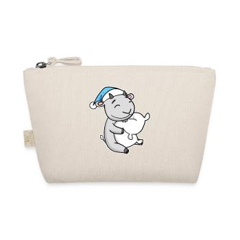 Chèvre avec oreiller et bonnet somnolent - Trousse biologique - nature - Devant