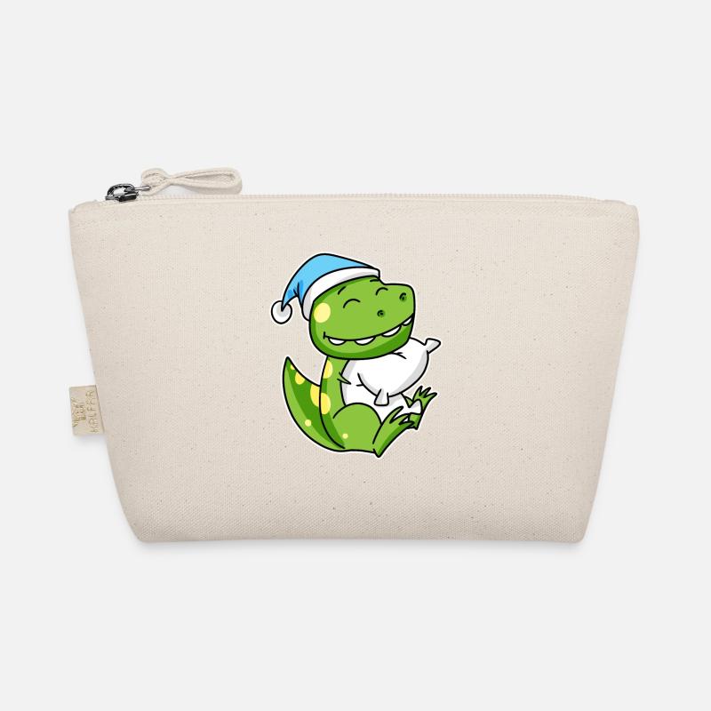 Dinosaur with pillow and sleepy cap - Dino Organic Pouch