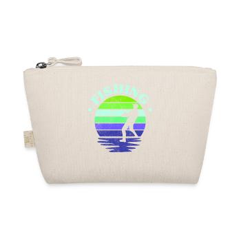 Fishing, Angler, Fisherman Fishing and Pike Fishing - Organic Pouch - nature - Front