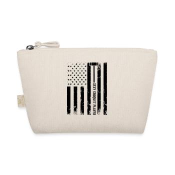 Croquet US Flag Sexy Croquet Player - Organic Pouch - nature - Front