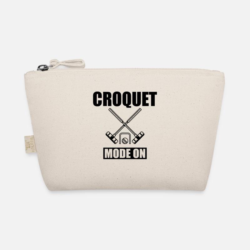 Croquet Mode On - Funny Croquet Player - Bio-Täschchen - Natur