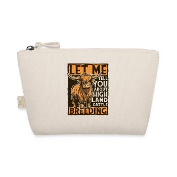 Let Me Tell You About Breeding Highland Cow - Organic Pouch - nature - Front