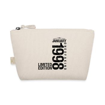 Birthday January 1998 January born in January - Organic Pouch - nature - Front