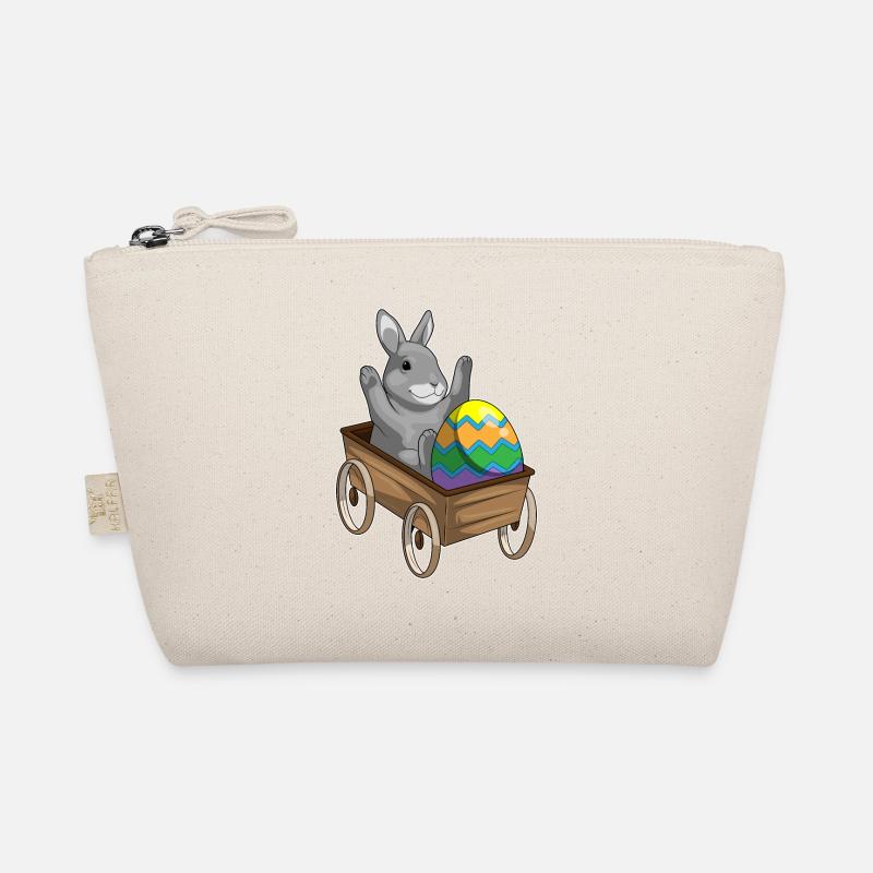 Bunny Easter Easter Egg Wagon Organic Pouch