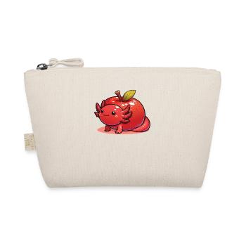 Apple kawaii axolotl fruit cute axolotls - Organic Pouch - nature - Front