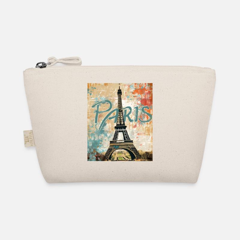 Paris with Eiffel Tower Organic Pouch