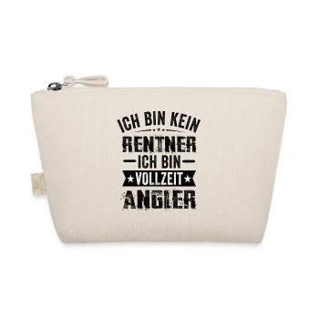Ich Bin Kein Rentner Ich Bin Vollzeit Angler - Bio-Täschchen - Natur - Vorne
