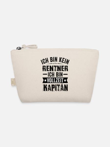 Ich Bin Kein Rentner Ich Bin Vollzeit Kapitän - Bio-Täschchen - Natur