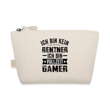Ich Bin Kein Rentner Ich Bin Vollzeit Gamer - Bio-Täschchen - Natur - Vorne