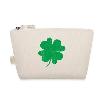Porte-bonheur vert trèfle - Trousse biologique - nature - Devant