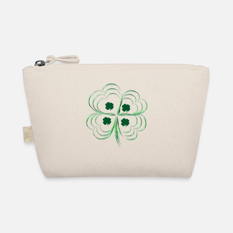 Green three-leaf clover Organic Pouch
