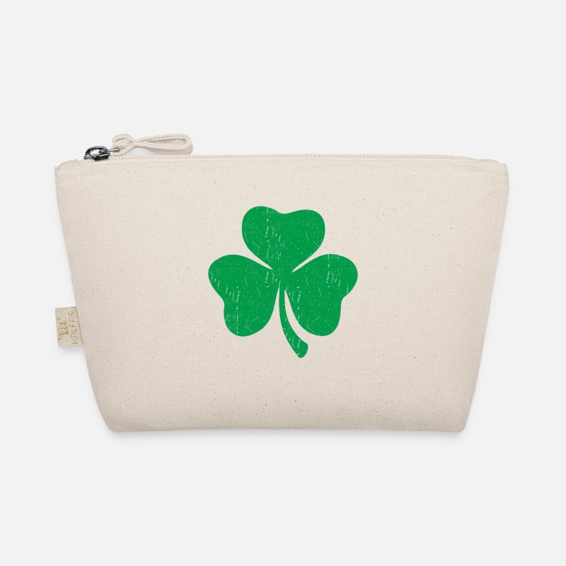 Green three-leaf clover Organic Pouch