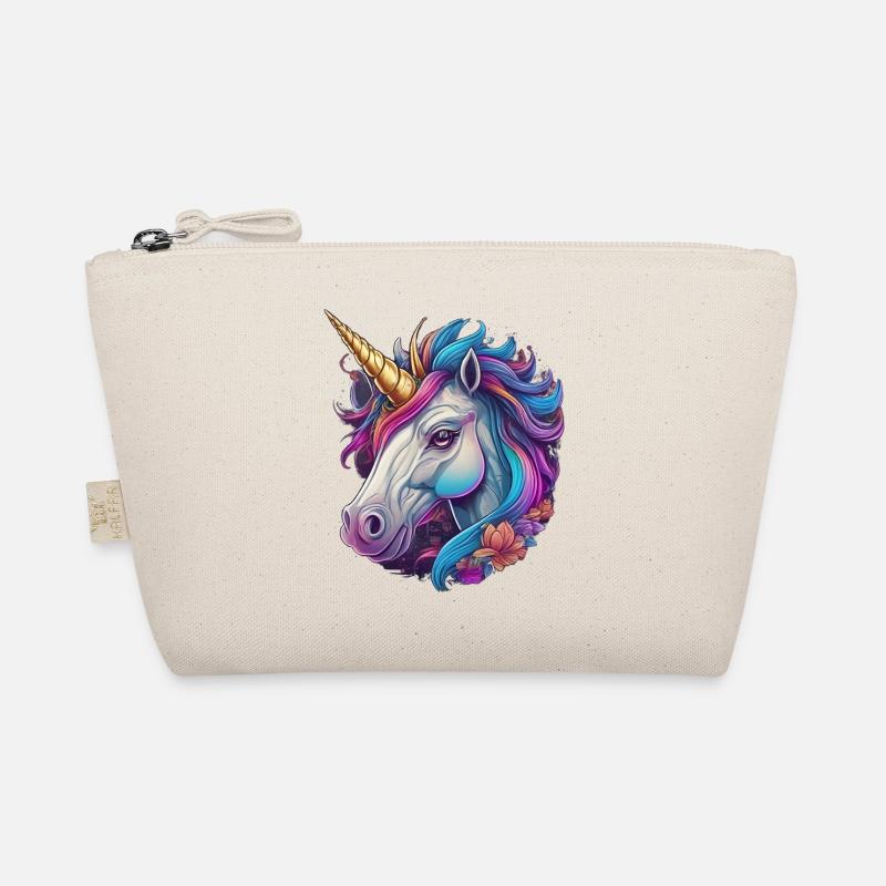 Einhorn Kopf Bio-Täschchen