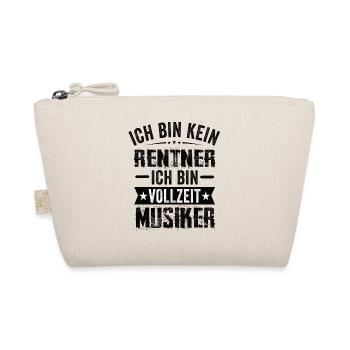 Ich Bin Kein Rentner Ich Bin Vollzeit Musiker - Bio-Täschchen - Natur - Vorne