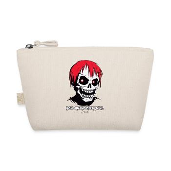 Man always meets twice in life, skull and crossbones - Organic Pouch - nature - Front