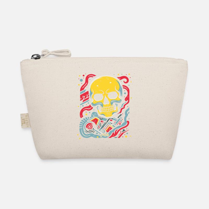 Schwebender Schädel: Pop-Art-Cartoon Bio-Täschchen
