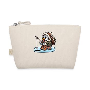 Ice Fishing Thanksgiving Turkey - Organic Pouch - nature - Front