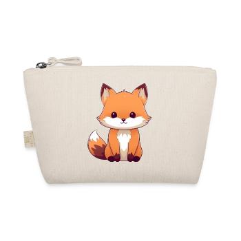 renard de dessin animé mignon sur les vêtements - Trousse biologique - nature - Devant