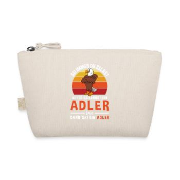 Retro Greifvogel Falke Vogel Adler - Bio-Täschchen - Natur - Vorne