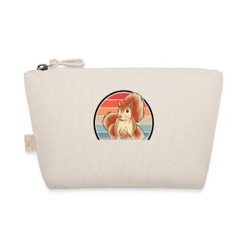 Eichhörnchen Retro Squirrel - Bio-Täschchen - Natur - Vorne