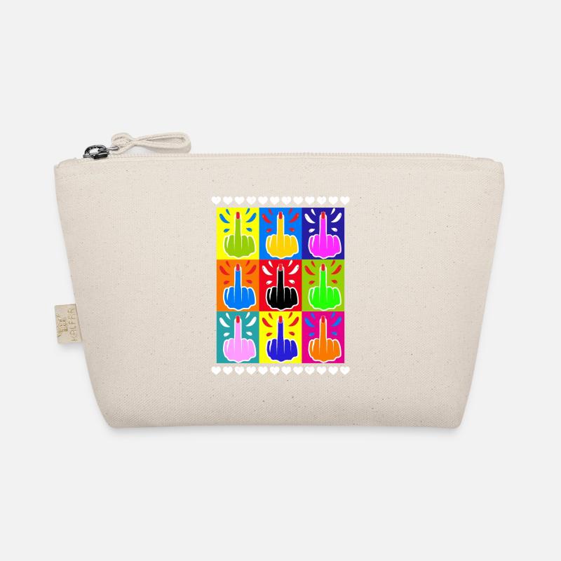 Doigt d’honneur Pop couleur Tie Dye Cool - Trousse biologique - nature