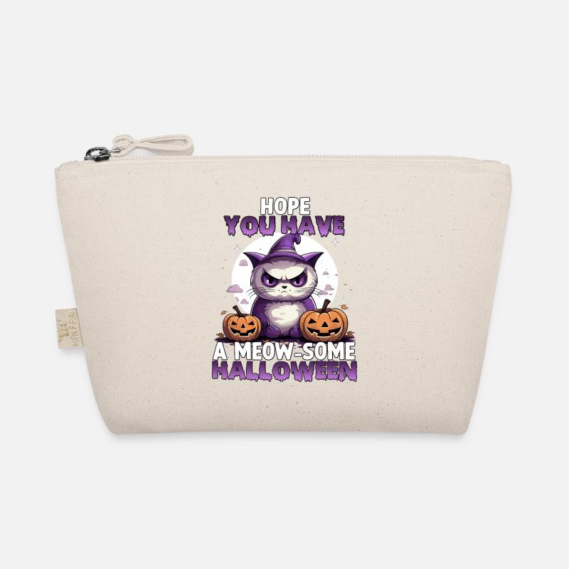 Grumpy Katzen Halloween Kostüm Katzen Bio-Täschchen