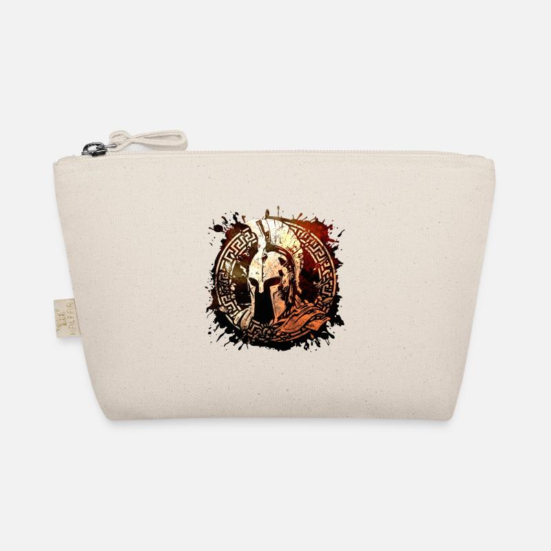 Sparta Helmet Symbol Warrior Logo Gladiator Organic Pouch