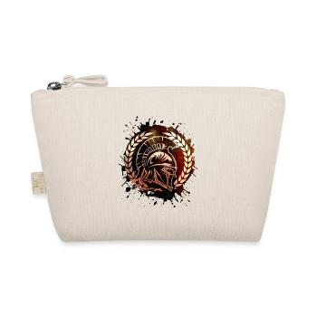Spartan Helmet Warrior Gladiator Gym - Organic Pouch - nature - Front