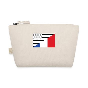 Bretagne Flagge Bretonisches Geschenk Frankreich - Bio-Täschchen - Natur - Vorne