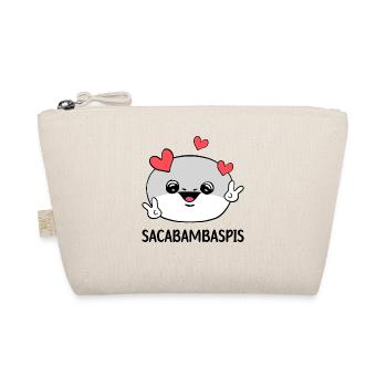 Sacabambaspis Face Fish Meme Peace Sign - Organic Pouch - nature - Front