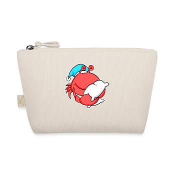 Crab with pillow and sleepy cap - Organic Pouch - nature - Front