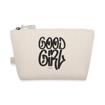 Text: Good Girl, gutes Mädchen - Bio-Täschchen - Natur - Vorne