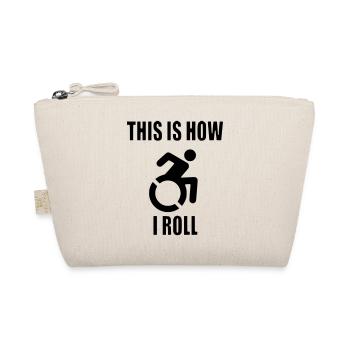 So rolle ich meinen Rollstuhl * - Bio-Täschchen - Natur - Vorne