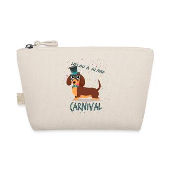 Gentleman, Dachshund, Carnival, Carnival, Helau Alaaf - Organic Pouch - nature - Front