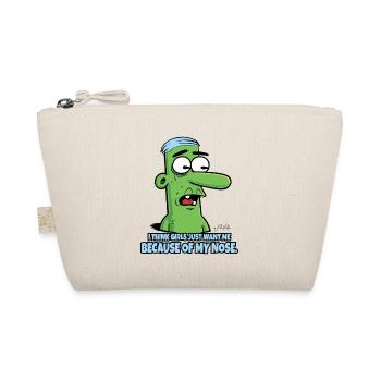 Girls only like my long nose - Organic Pouch - nature - Front
