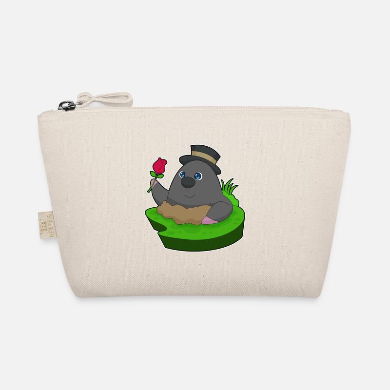 Maulwurf Rose Blumen Bio-Täschchen