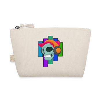Skull Headphones Music - Organic Pouch - nature - Front
