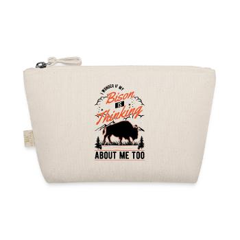 Buffalo Gift Bison Buffallo Water Buffalo - Organic Pouch - nature - Front