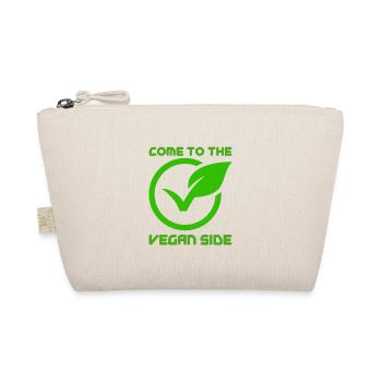Come to the vegan side, veganuary animal rights activist - Organic Pouch - nature - Front