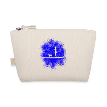 Stand Up Paddling with Dog – Perfect Team - Organic Pouch - nature - Front