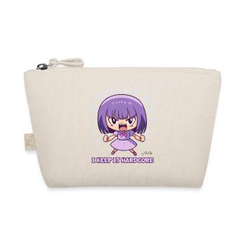 The "Keep it Hardcore" Anime Girl - Organic Pouch - nature - Front